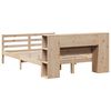 vidaXL Lit bibliothèque sans matelas 140x200 cm bois massif de pin