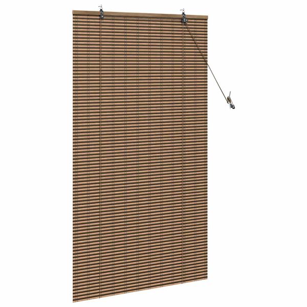 vidaXL Store enrouleur avec des rideaux Marron 80 x 160 cm Bambou