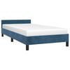 vidaXL Cadre de lit sans matelas bleu foncé 80x200 cm velours