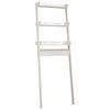 vidaXL &Eacute;tag&egrave;re de toilette Blanc 63,5x32x179 cm Bois de pin massif
