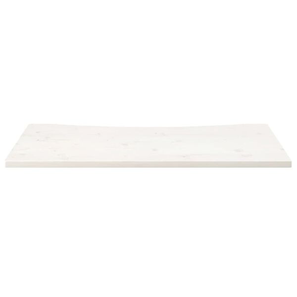 vidaXL Dessus de bureau blanc 100x50x2,5 cm bois massif de pin