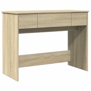 vidaXL Coiffeuse avec miroir ch&ecirc;ne sonoma 100x45x76 cm