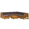 vidaXL 9 pc Ensemble de canap&eacute;s d'ext&eacute;rieur Bois d'Acacia Massif