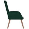 vidaXL Chaise de relaxation Vert fonc&eacute; Velours
