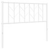 vidaXL T&ecirc;te de lit de remplacement m&eacute;tal blanc 100 cm