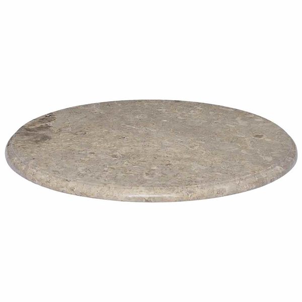 vidaXL Dessus de table Gris &Oslash;60x2,5 cm Marbre