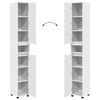 vidaXL Cabinet de salle de bain avec &eacute;tag&egrave;re Blanc 30,5 x 30 x 195 cm