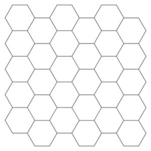 vidaXL Carreau hexagonal 50 pcs Blanc gris 30 x 30 cm