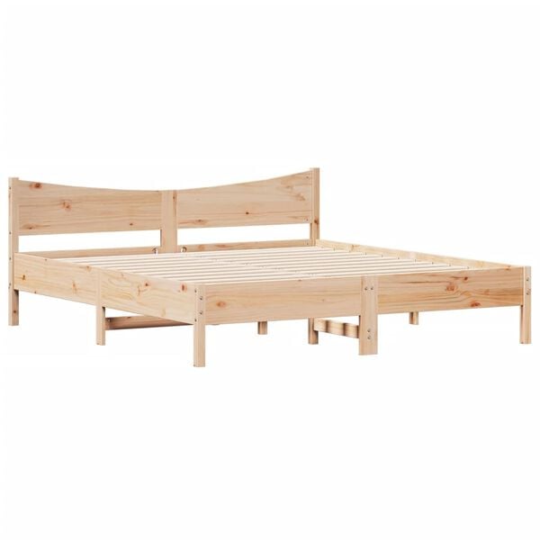 vidaXL Cadre de lit sans matelas 180x200 cm bois massif de pin