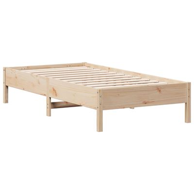 vidaXL Cadre de lit sans matelas 75x190 cm bois de pin massif