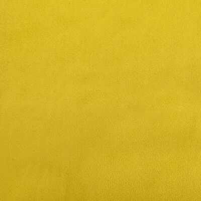 vidaXL Ensemble de canapés 3 pcs avec coussins jaune velours