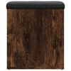 vidaXL Banc de rangement chêne fumé 42x42x45 cm bois d'ingénierie