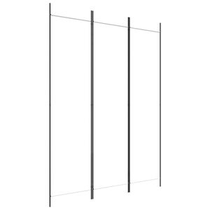 vidaXL Cloison de s&eacute;paration 3 panneaux Blanc 150x200 cm Tissu