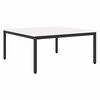 vidaXL Table basse Blanc 100 x 100 x 45 cm Bois de pin massif