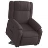 vidaXL Fauteuil inclinable marron fonc&eacute; tissu