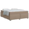 vidaXL Cadre de lit Cappuccino 180 x 200 cm tissu