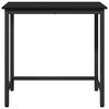 vidaXL table Ch&ecirc;ne noir 100 x 50 x 76,5 cm Bois d'ing&eacute;nierie et acier