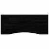 vidaXL Dessus de bureau marron fonc&eacute; bois ch&ecirc;ne massif rectangulaire