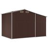 vidaXL Abri de jardin marron 277x192,5x179 cm acier galvanis&eacute;