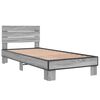 vidaXL Cadre de lit sans matelas sonoma gris 100x200 cm