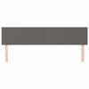 vidaXL Têtes de lit 2 pcs Gris 80x5x78/88 cm Similicuir