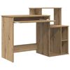 vidaXL Bureau Ch&ecirc;ne artisanal 120,5 x 44 x 88,5 cm Bois d'ing&eacute;nierie