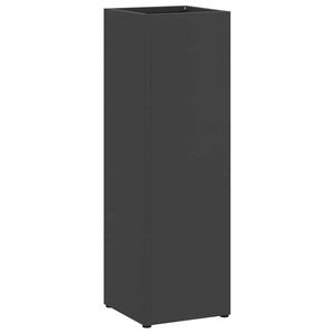 vidaXL Stand de Parapluie de Pluie Noir 15,5 x 15,5 x 49 cm Acier
