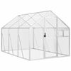 vidaXL Voli&egrave;re argent&eacute; 1,79x3x1,85 m aluminium