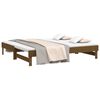 vidaXL Lit coulissant sans matelas marron miel 2x(75x190) cm