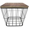 Gusta Table d'appoint M&eacute;tal 38,5 x 38,5 x 37 cm Noir 04310970