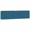 vidaXL Coussin de t&ecirc;te de lit bleu 200 cm velours