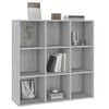 vidaXL Armoire &agrave; livres sonoma gris 98x29x97,5 cm