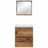vidaXL Ensemble de mobilier de salle de bain 2 pcs Bois d'ing&eacute;nierie