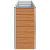vidaXL Lit surélevé de jardin 240x40x77 cm Acier galvanisé Argenté