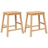 vidaXL Chaises de bar lot de 2 bois massif d'hévéa