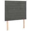 vidaXL Sommier &agrave; lattes de lit avec matelas Gris fonc&eacute; 100x200 cm