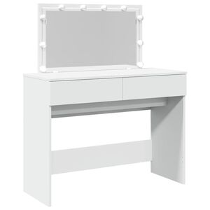 vidaXL Coiffeuse avec LED blanc 100x40x120 cm