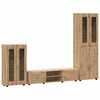 vidaXL Ensemble meuble TV FLORIN 3 pcs Ch&ecirc;ne artisanal