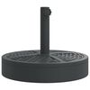 vidaXL Base de parasol pour m&acirc;ts &Oslash;38 / 48 mm 25 kg rond