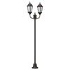 vidaXL Lumi&egrave;re de jardin Bronze 68 x 20 x 235 cm Aluminium et verre
