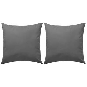 vidaXL Oreiller d'ext&eacute;rieur lot de 2 45 x 45 cm Gris
