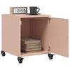 vidaXL Tables de chevet 2 pcs rose 36x39x43,5 cm acier