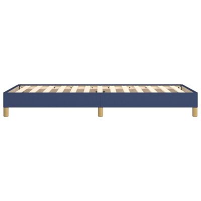 vidaXL Cadre de lit sans matelas bleu 90x190 cm tissu