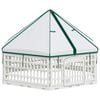 vidaXL Parc de Jeu pour Chiens &agrave; 6 Panneaux Blanc 122 x 106 x 79 cm