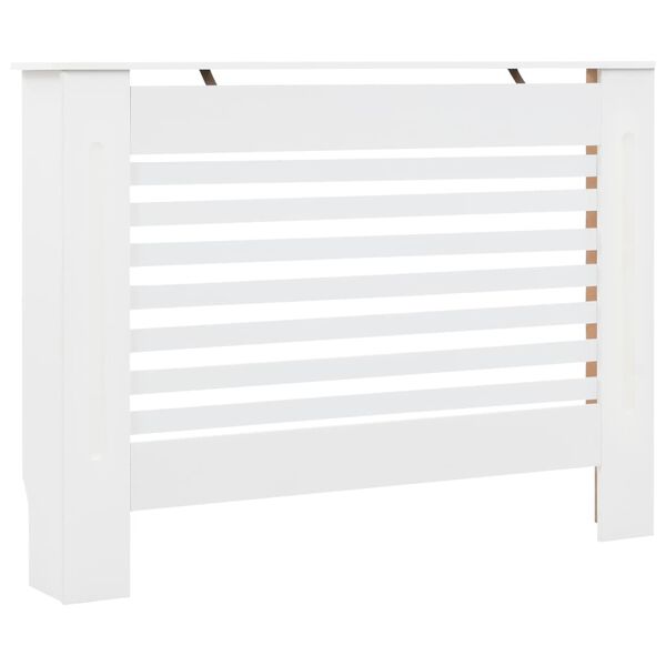 vidaXL Cache-radiateurs 2 pcs Blanc 112x19x81,5 cm MDF