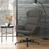 vidaXL Chaise de relaxation Gris fonc&eacute; Similicuir daim