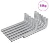 vidaXL Cl&eacute; hexagonale 1800 pi&egrave;ces Argent&eacute; 32 x 86 mm Acier