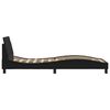 vidaXL Cadre de lit Dover noir 80x200 cm similicuir