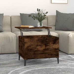 vidaXL Table basse Ch&ecirc;ne fum&eacute; 60x44,5x45 cm Bois d'ing&eacute;nierie