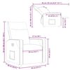 vidaXL Fauteuil inclinable Gris foncé 69 x 86 x 100 cm tissu